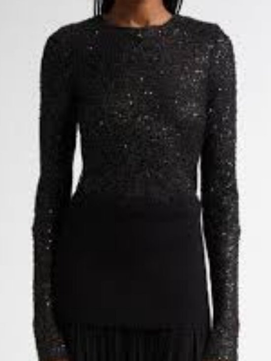 Proenza Schouler Tops - 58 - NWT PROENZA SCHOULER SOPHIE EMBELLISED METALLIC KNITTED TOP